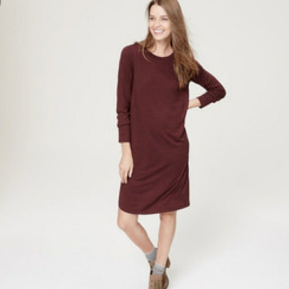 Burgundy Winter Dress